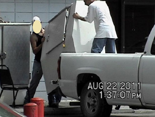 Moving an Ice Machine off a Truck