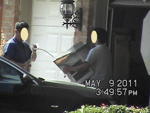Person Carrying a AC Unit